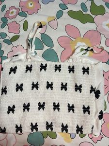 Cute Bow Print Cami Top