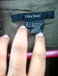 ZARA BASIC Olive Blazer