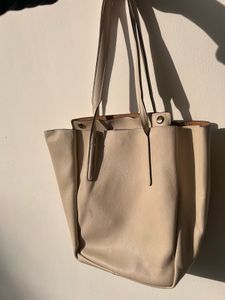 Stylish Cream Tote Bag