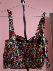 Floral corset top