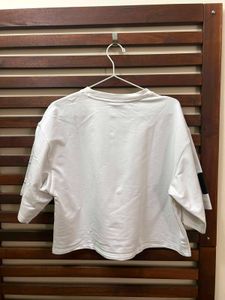 Puma White Cropped T-Shirt