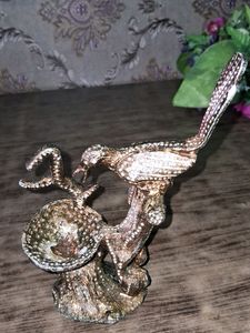 Vintage Silver Bird Figurine