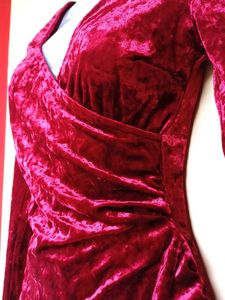 Velvet Ruched Bodycon Dress