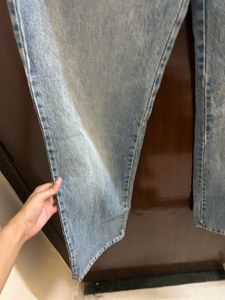 ZARA Light Wash Wide Leg Jeans