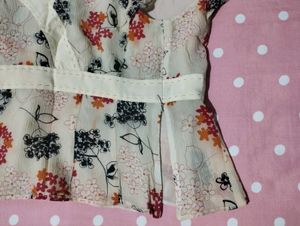 Sheer Floral Blouse
