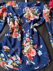 Chic Floral Print Top
