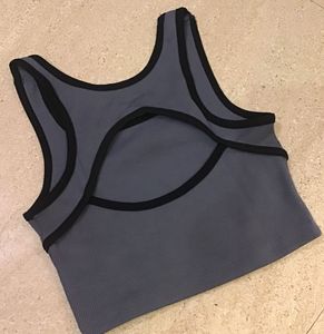 Women's Grey Sports Bra Crop Top