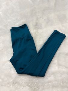 Danskin drifit workout Teal High-Waisted Leggings