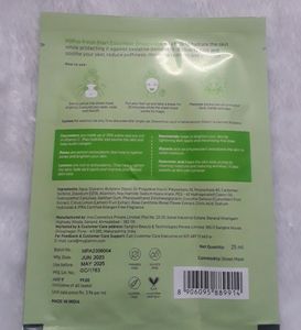 Myglamm Fresh Deep Moisturising Sheet mask With Vitamin C Niacinamide &amp; Hyaluronic Acid
