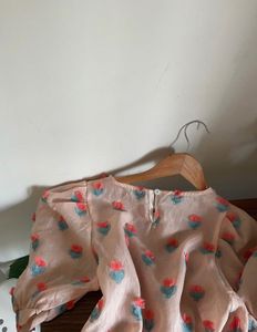 Pinterestie Korean Floral Blouse