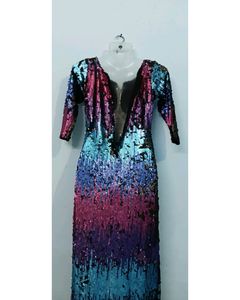Rainbow Dress Party Wear