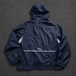 Vintage Fila Hooded Windbreaker Jacket