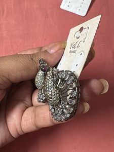 Unique Peacock Design Stud Earrings