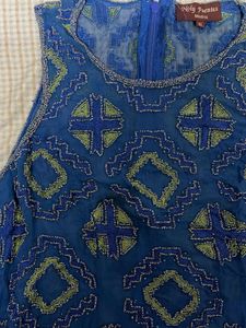 Vintage Beaded Sleeveless Top