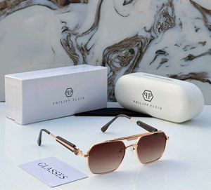 Philipp Plein Aviator Sunglasses - Rose Gold