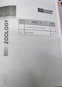 Zoology class 11 ALLEN modules for NEET 📘