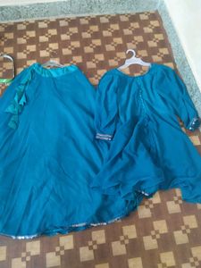 beautiful Kurti with lehenga