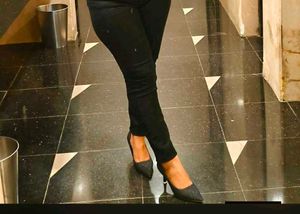 Sparkly Black Stiletto Heels