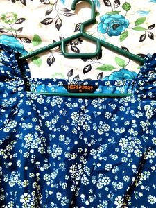 Floral Print Square Neck Top