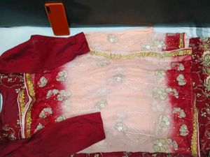Designer Gold Gotta patti work kurta Dupatta set