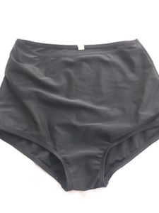 High-Waisted Black Bikini Bottom