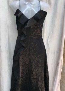 I. Elegant Black Ruffle Dress