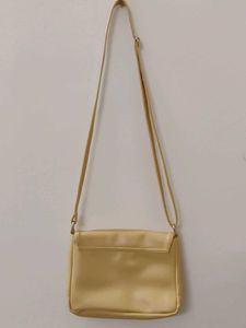 Quilted Yellow Sling Bag
