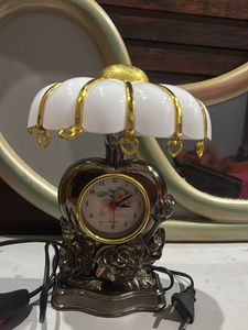 Vintage Heart Clock Lamp