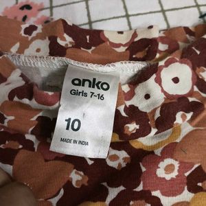 "Korean Style Anko Floral Dress - Size 10"