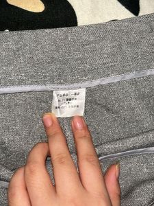 Classic Grey Bootcut Trousers