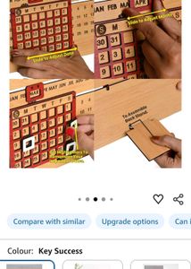 Inspirational Wood Alltime Calendar