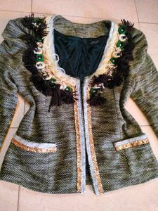 Embellished Tweed Jacket 📀🎐🎷💡💎🪙💰🪝