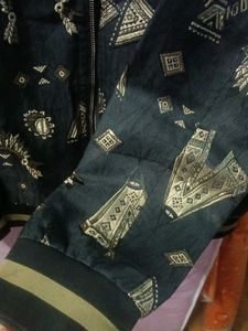 Unique thread workedJacket with Tribal Print