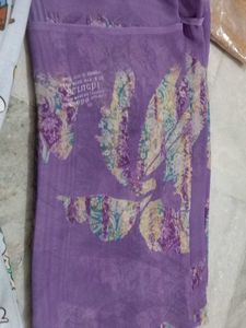 Beautiful Purple Printed Saree