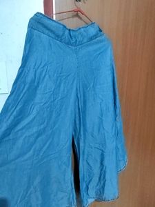 Denim Palazzo Pants