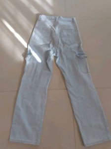 Light Wash Cargo Jeans