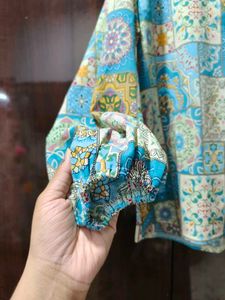 Bohemian Print Long Sleeve Top