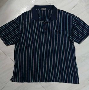 Crocodile Striped Polo Shirt