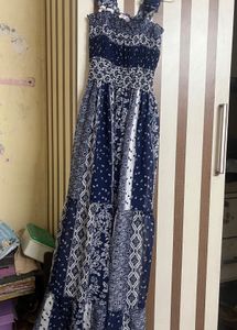 Blue Paisley Print Kurta