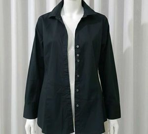 Classic Black Button-Down Shirt