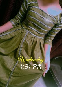 Beutiful Olive Color Gown