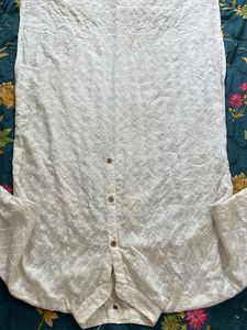 Elegant White Chikankari Kurta