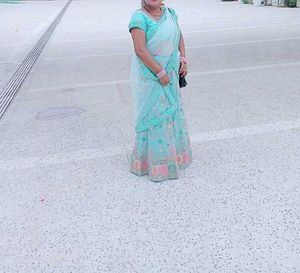 sea green lehnga