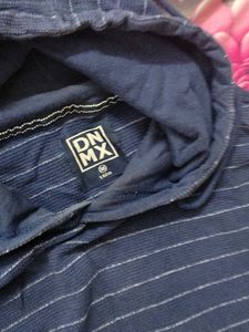 Men's Striped Hoodie T-Shirt