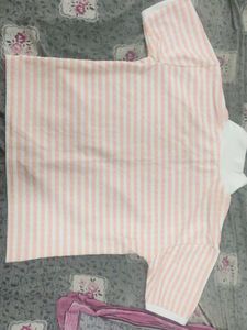 Striped Short Sleeve Top