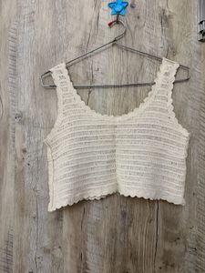 Crochet Floral Crop Top