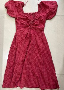 A-line knee-length dress