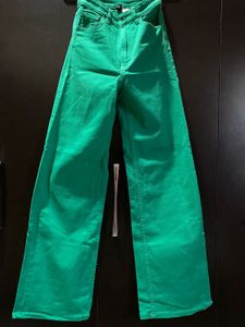 👖H&M Green Wide Leg Jeans