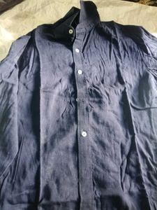 Men's Navy Blue Casual Shirt