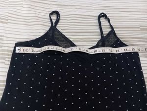Black Polka Dot Slip Dress